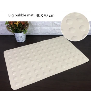 

Natural Rubber Non-Slip Bathtub Mat Bathroom Door Mat Shower Bathmat with Strong Suction Cups