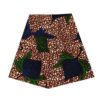 

Fashion Style Breathable Pure Polyester African Ankara Wax Fabric Wholesale 6 Yards 100% Polyester Wax Fabric Prints for Party