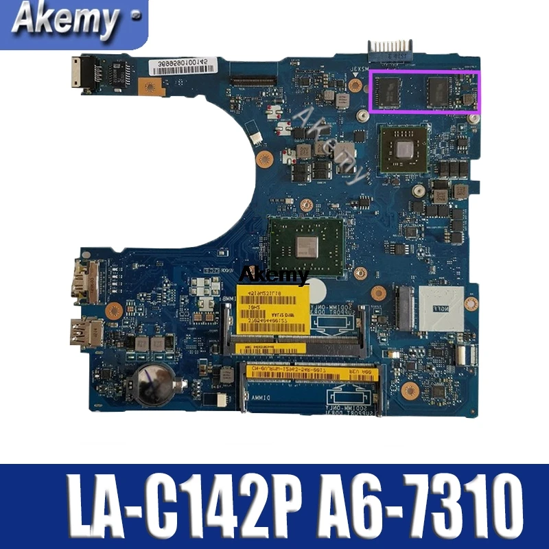 

original AAL12 LA-C142P A6-7310U FOR DELL INSPIRON 5555 5455 laptop motherboard CN-09J3FV 09J3FV mainboard notebook PC