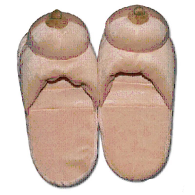 Sex Toys Sex Clothing Winter Slippers Creative Fun Penis Shoes Bronzing Penis Breast Slippers Home Funny Women Shoes