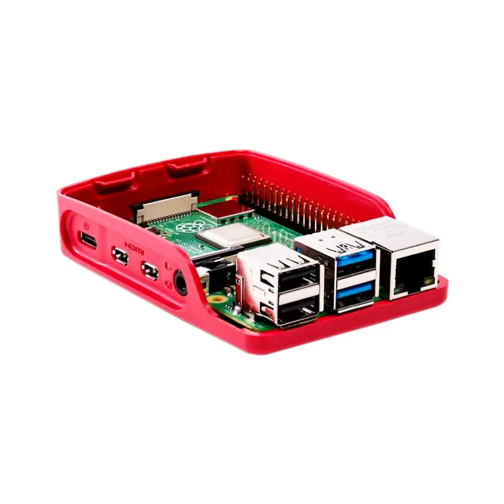 Экологичный ABS корпус красный и белый Внешний чехол для Raspberry Pi 4 Высокое качество Быстрая