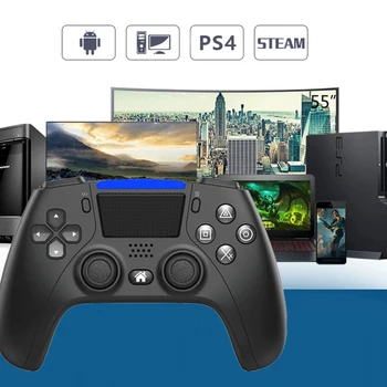 

Bluetooth Gamepad For Ps4 Programmable Dual Vibration Gaming Handle Controller PC/Android phones Universal