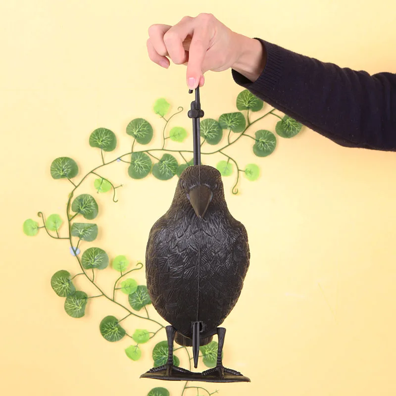 New Black Crow Hunting Decoy Garden Artificial PE Jet Crow Decoy Crows Scare Decoy For Hunting