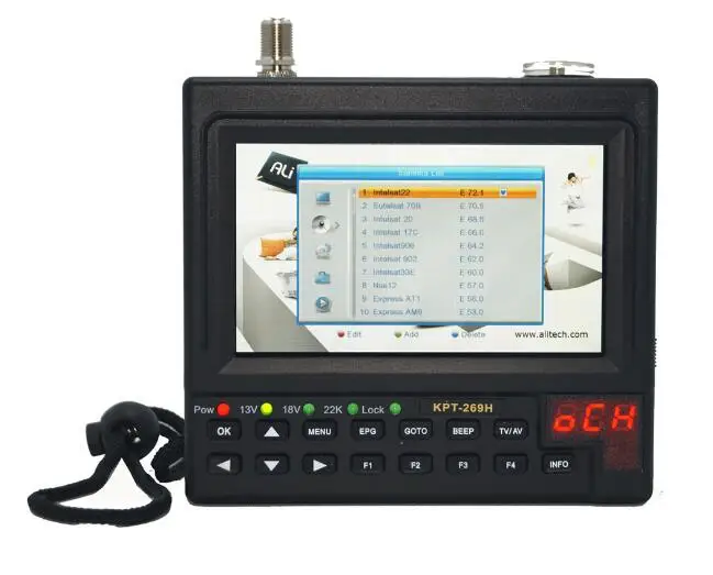 KPT-269H DVB-S2 SatelliteFinder Full HD цифровой спутниковый ТВ приемник искатель метр MPEG-4 HD DVB-S спутниковый искатель