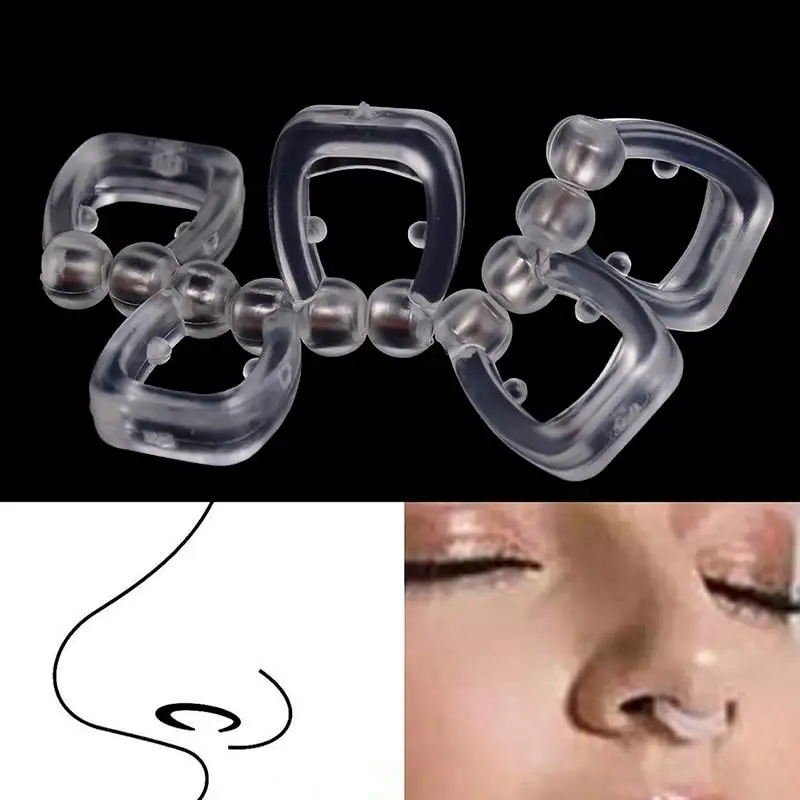 

2pcs/5pcs Health Silicone Magnetic Anti Snore Nose Clip Unisex Stop Snoring Anti Snoring Sleep Silicone Magnetic Nose Clip tools