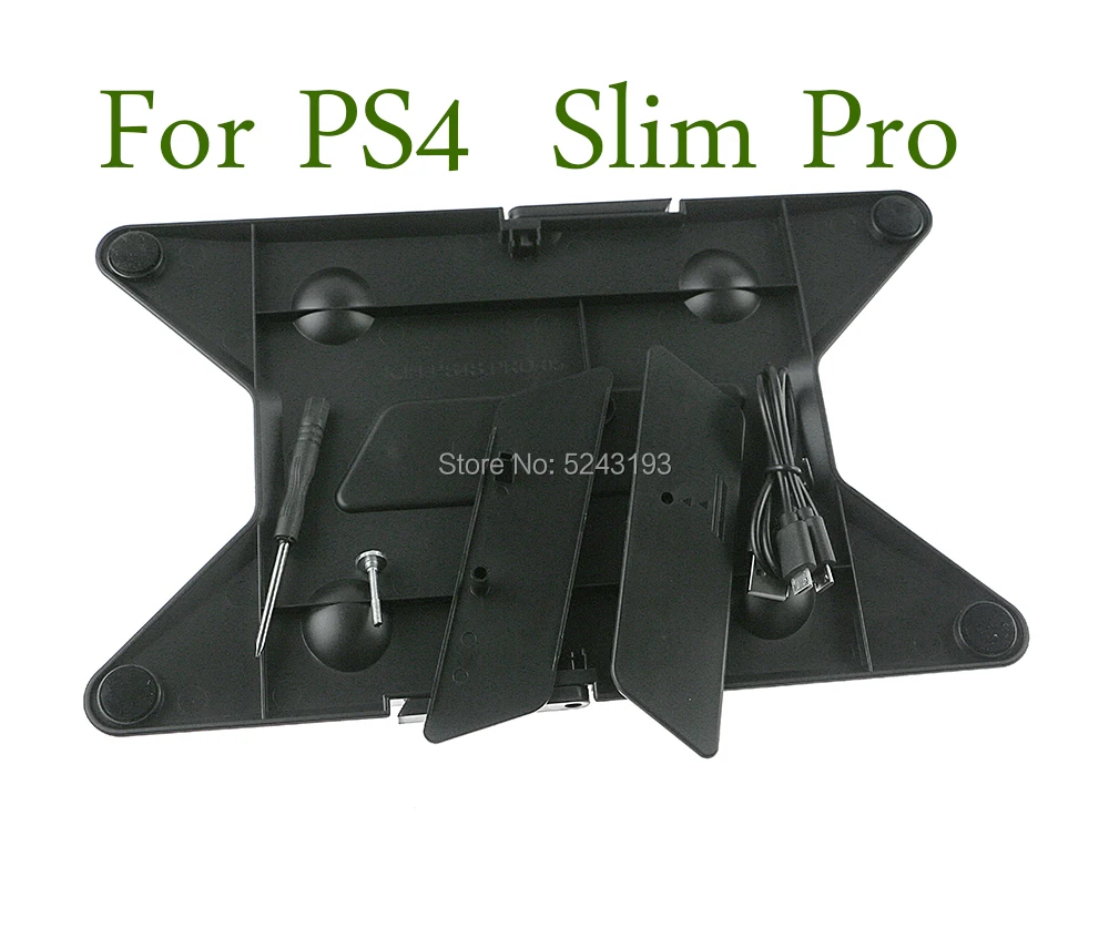 Для PS4 Pro для Slim вертикальная подставка 2в1 с двойным держателем контроллера