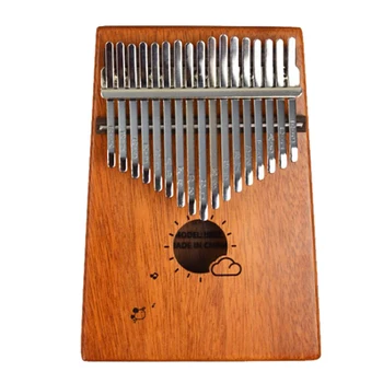 

Wooden 17 Keys Kalimba Thumb Piano Finger Hand Percussion Parts for Musical Lovers