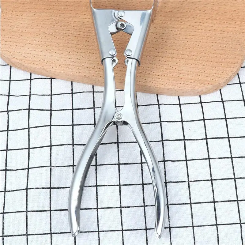 Stainless Steel Large BBQ Tong Multifunction Bread Clip Kitchen Food Serving Tongs For Barbecue Steak