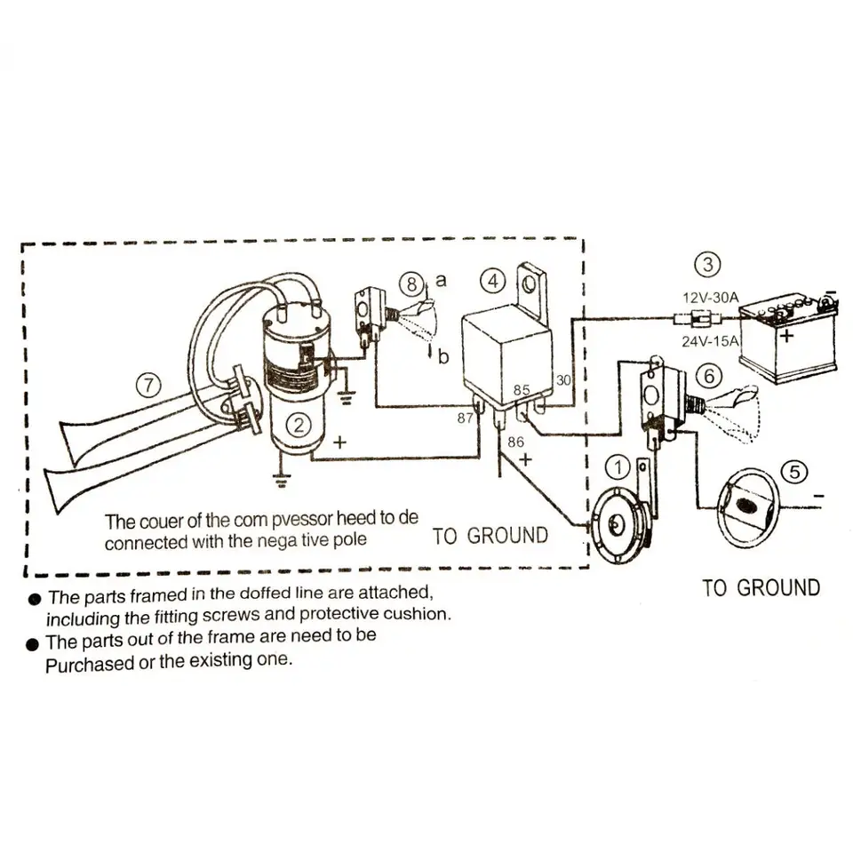 VALINK universale forte clacson forte, doppio tromba clacson 12 V 178DB forte Dual Tone set, Chrome tromba Air Horn compressore con super forte per auto camion treni veicoli barca Claxon corni