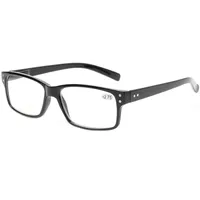 Turezing Classic Spring Hinge  Black Reading Glasses for Men and Women HD Eyeglasses Diopter +0.5+1.0+2.0+3.0+4.0+5.0+6.0 1