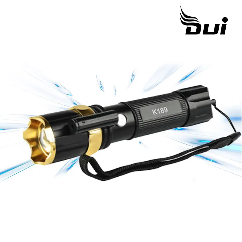 DUI многофункциональный алюминиевый сплав перезаряжаемый светодиодный красный