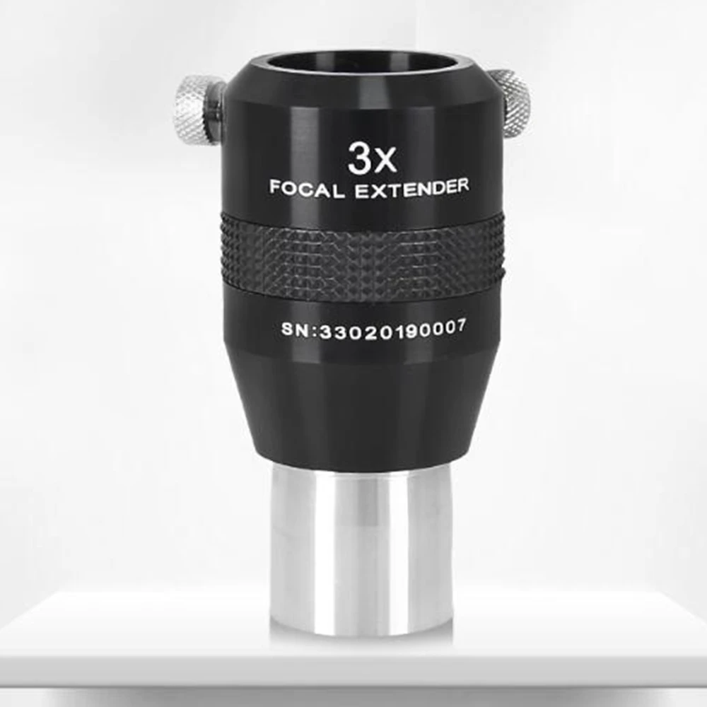 Maxvision 1.25 Inches 3X Extender Apochromatic Astronomical Telescope Accessories Metal HD Barlow Mirror Barlow Lens