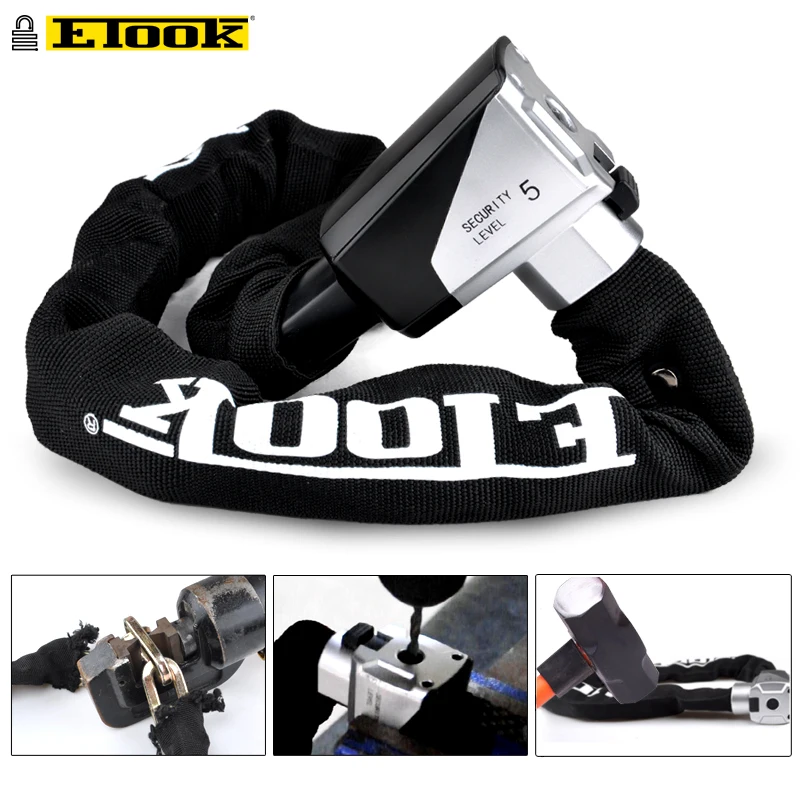 long motorcycle chain lock