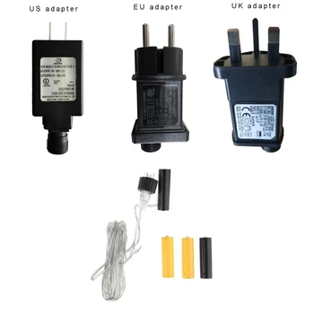 

US UK Plug AA AAA Battery Eliminator Replace 2x 3x AA AAA Battery Power Supply Adapter for Radio LED Light Electric Toy