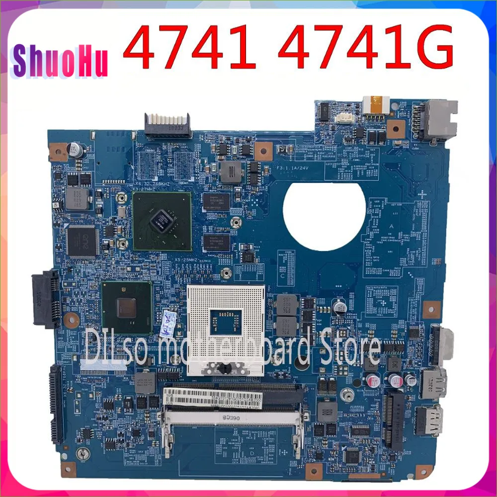 KEFUTest 48.4GY02.051 09920-3 HM55 DDR3 Original Mainboard 4741G For Acer Aspire 4741 Laptop Motherboard HM76 Inspiron | Компьютеры и