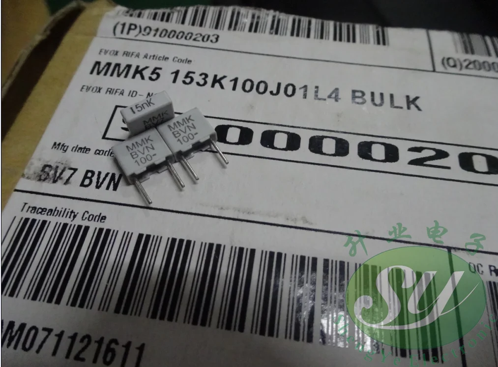 50 шт. EVOX MMK5 15NF серия 0,015 мкФ/100 в 153 пленочный конденсатор 5 мм