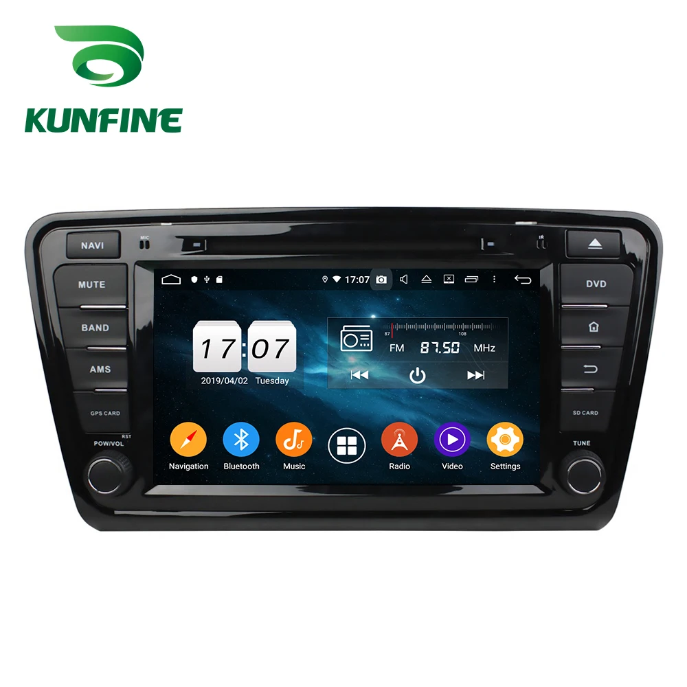 Android 9,0 Восьмиядерный 4 Гб ОЗУ 64 Гб ПЗУ автомобильный DVD GPS; Мультимедийный проигрыватель стерео для Skoda Octavia головное устройство