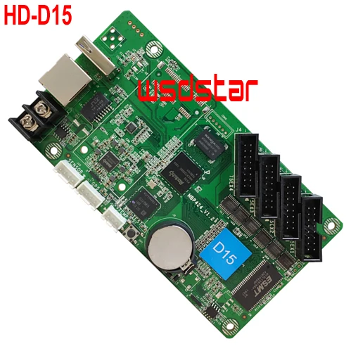HD-D15(640*64) HD-D35(1024*64) HD-D35+ HUB75E-5(1024*64) полноцветная контрольная карта HUIDU используется для P5 P6 P7.62 P8 светодиодный модуль дисплея