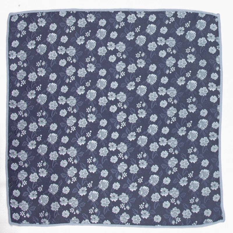  2019 fashion navy patterned pocket square with patterns handkerchief
