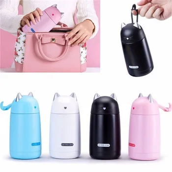 

330ML Cute Cat Thermo Mug Vacuum Cup Stainless Steel thermos Bottle Belly cup Thermal Bottle for water Insulated Coffee Mug Gift
