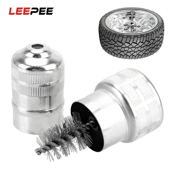 

Car Wheel Rims Tire Washing Brush Dirt Corrosion Brush Car Care Steel Wire Brush Car Battery Post Terminal Cleaner Clean Tool