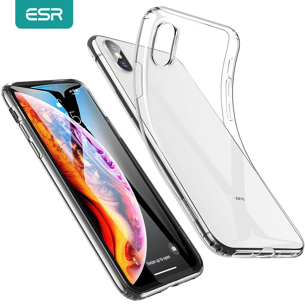 Чехол ESR для iPhone XS XR Max SE 2020 Прозрачный бампер прозрачный чехол накладка из ТПУ 11 Pro