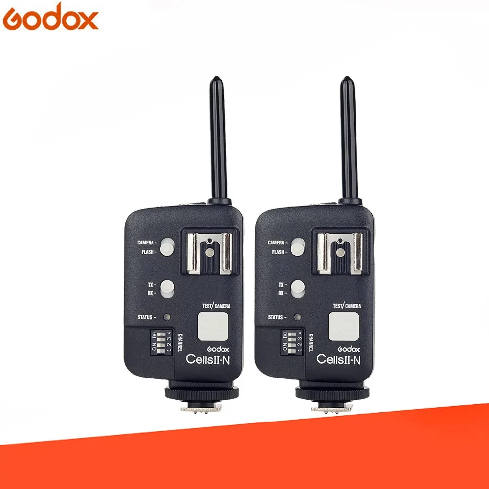 

Godox Cells II-N High-Speed Flash Studio Photo Device Triggered Wireless Remote Flash Sync Speed of 1/8000 For Nikon Camera