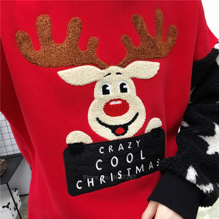 Рождественский свитер для всей семьи; Топ; новогодний флисовый теплый хлопковый свитер для мужчин, женщин, мальчиков и девочек; пижамы с капюшоном; джемпер; Рождественский подарок