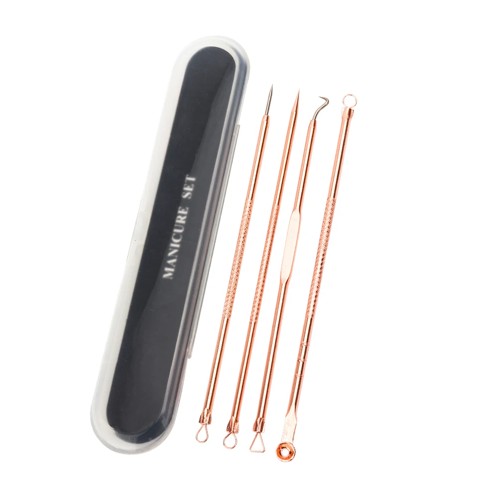 4/7/8pcs/lot Acne Removal Needle Blackhead Blemish Removers Needle For Face Care Facial Cleansing Blackhead Extraction Tool Set