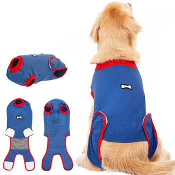 

Pet Postoperative Costume Cat Dog Sterilization Wound Protector Cloth Recovery Suit Jumpsuits Pet Heath Recovery E-cloth