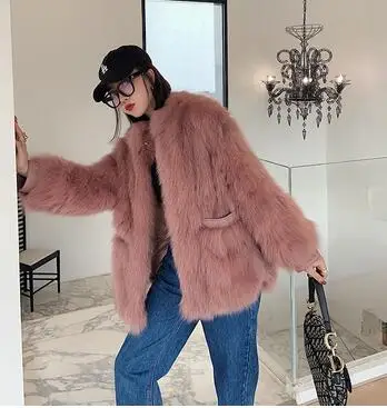 

New Arrival Korean Fashion Real Fur Coat Female Warm Classic Trendy Winter Jacket for Women Autumn Winter Genuine Fur Coat AN