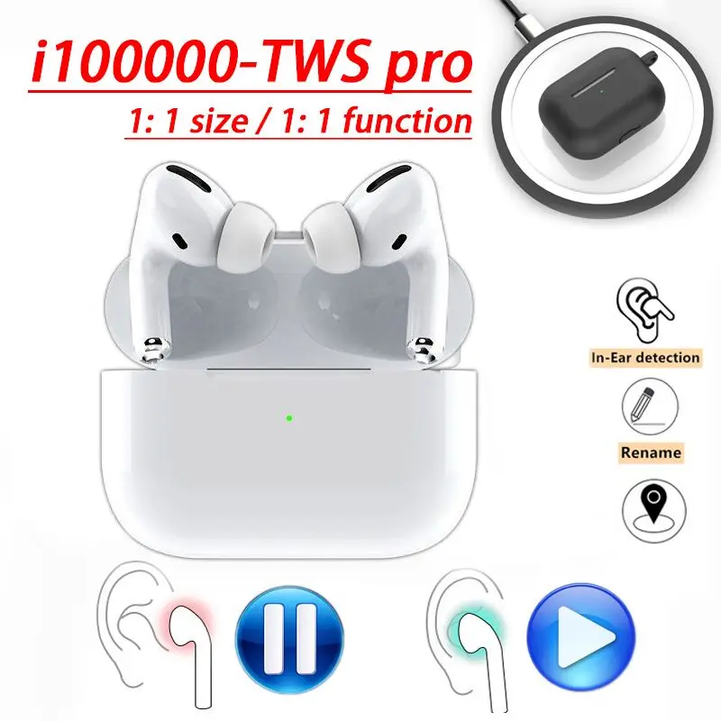 

New Original i100000 tws Pro Air 3 1:1 GPS Rename Wireless Headphone Bluetooth Headset Earbuds PK i90000 Pro i10000 i200000 case