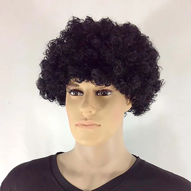 Halloween Round Explosion Hair Wig Cosplay Dance Party Hairpiece Colourful Funny Clown Fans Afro Hairstyle Children Adult