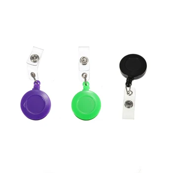 

1 pcs Badge Holder Retractable Reel YOYO Clip Snap Button ID Card Key