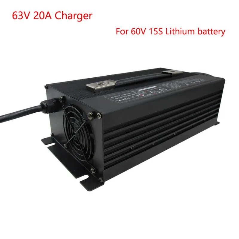1500W 15S 55 5 V 20A литиевая батарея зарядное устройство 63V умное DHL Бесплатная