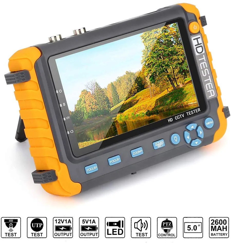 5 дюймов 4IN1 тестер монитора Камера 4K 1080P IPC CCTV монитор Видео Аудио POE AHD сенсорный