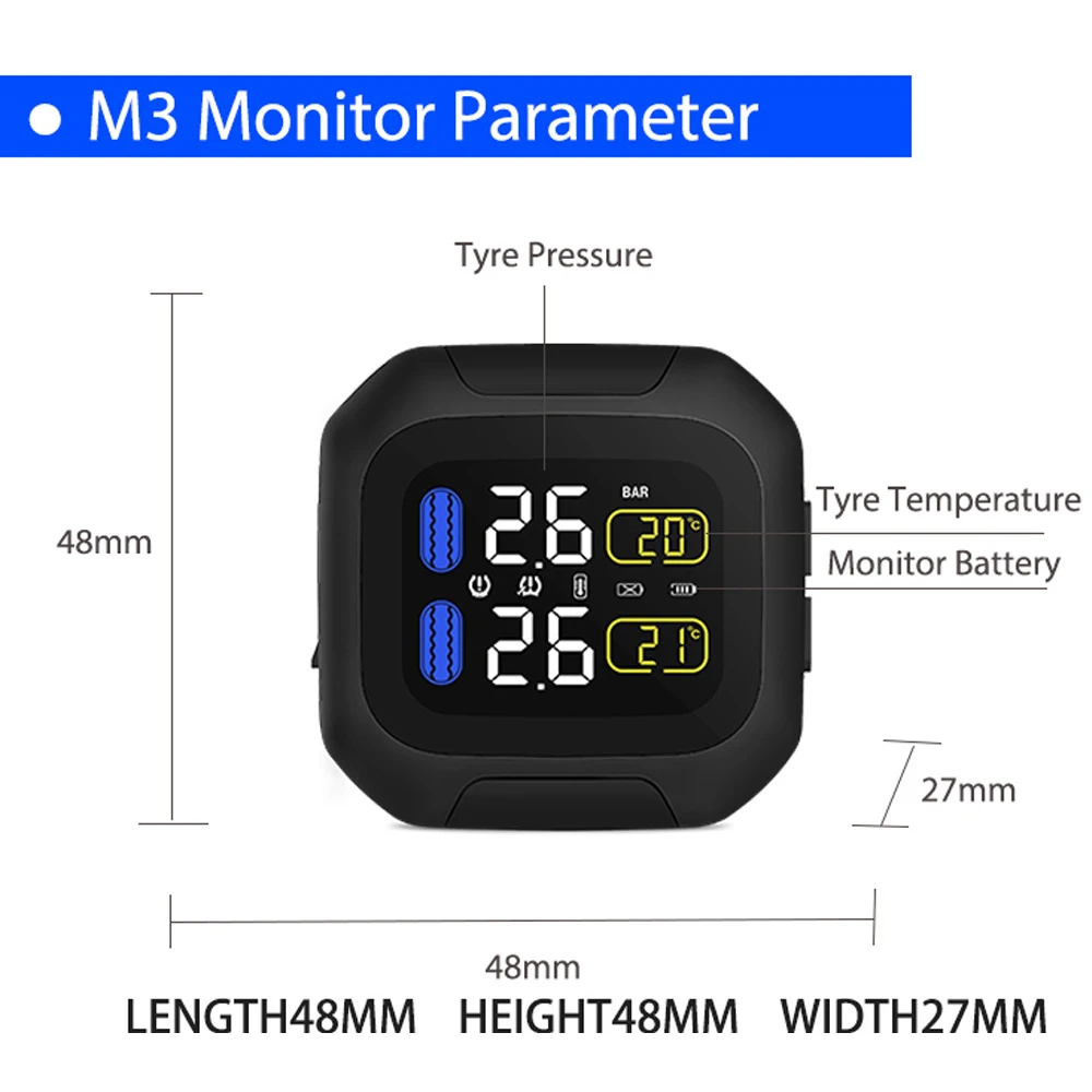 Infitary большой размер беспроводная система мониторинга давления в шинах мотоцикла