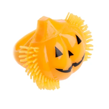 

Halloween Supplies Pumpkin LED Flashing Light Up Finger Ring Party Kids Toys QX2D