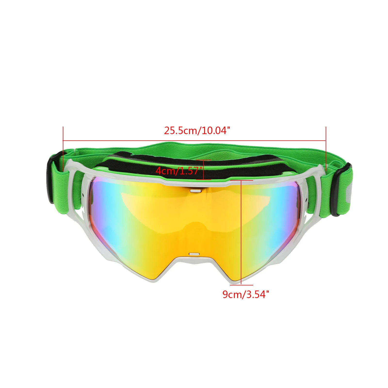 Мотоциклетные очки для мотокросса Лыжный спорт Сноуборд гибкие солнцезащитные очки УФ внедорожные очки для квадроцикла красочные зеленые