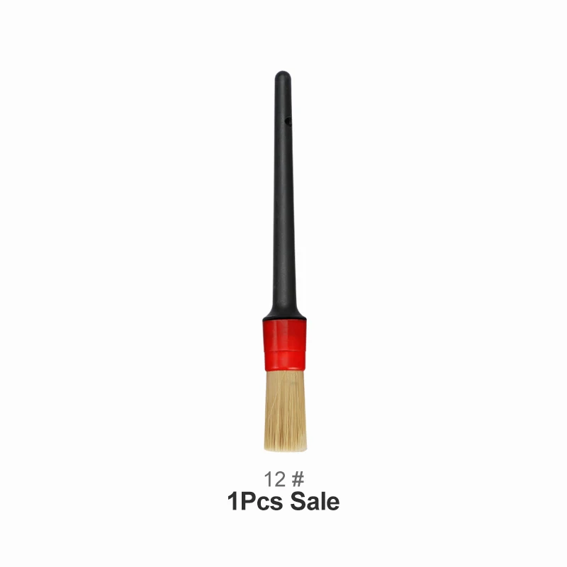 1pc No 12 Car Brush Автомобильная внешняя внутренняя детальная щетка для волос с натуральным кабаном, щетка для чистки автомобиля, инструменты для детализации приборной панели, щетка для чистки - Цвет: 1pc No 12 Car Brush