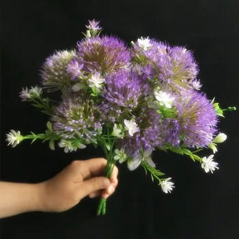 

11pcs Soft Plastic Dandelion Flower Artificial Fake Hydrangea Flowers Australian Native Hakea Pin Cushion Leucospermum Nutans