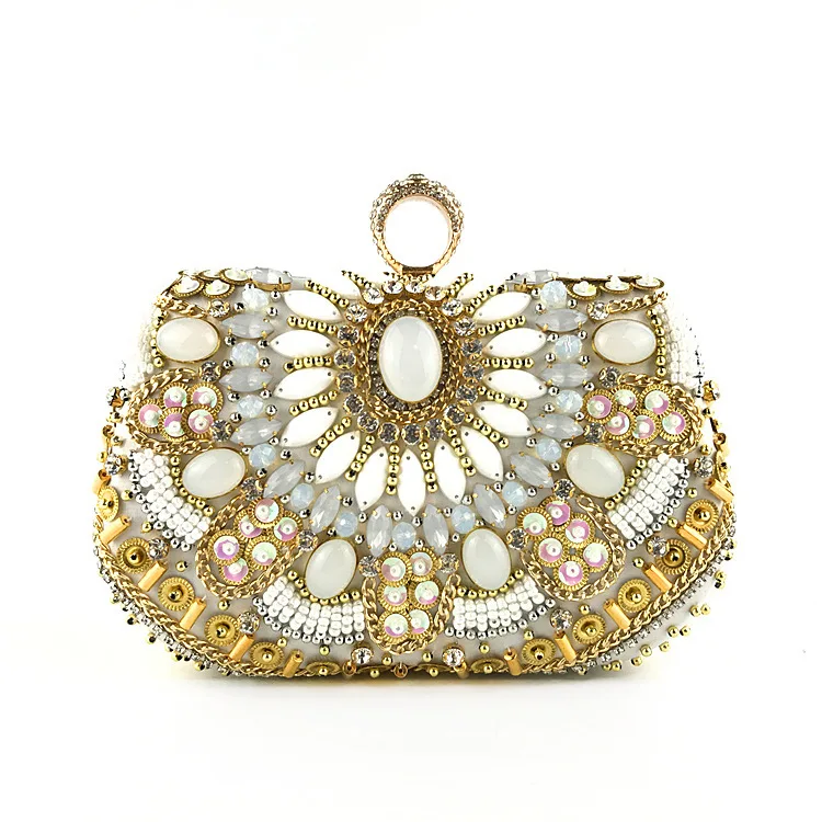 

Hand Dinner Pack Heavy Work Pearl Embroidery Diamond Fashion Rhinestone Nail Pearl Girl Pack