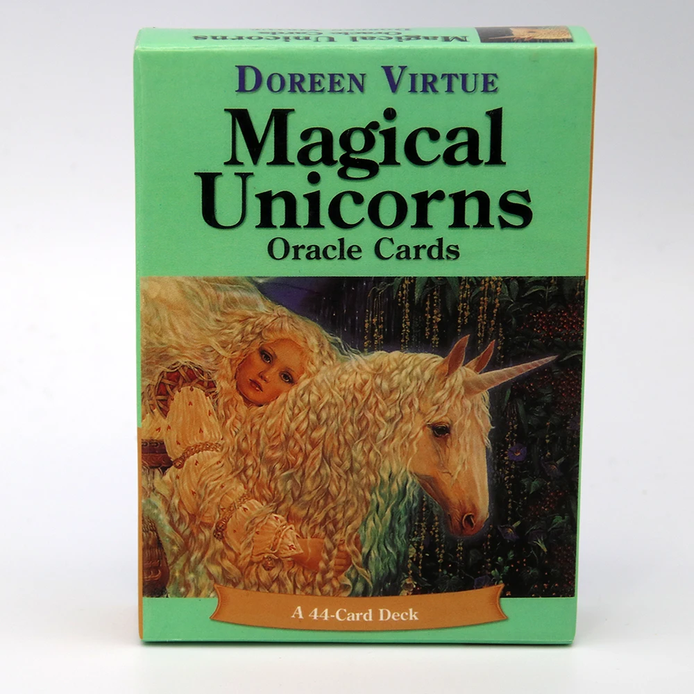 Tarjetas mágicas de unicornio y oráculo