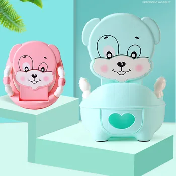 

Baby Potty Children's Potty New Training Seat Baby Toilet Portable Backrest Urinal Cartoon Panda Kids Toilet Trainer Bedpan