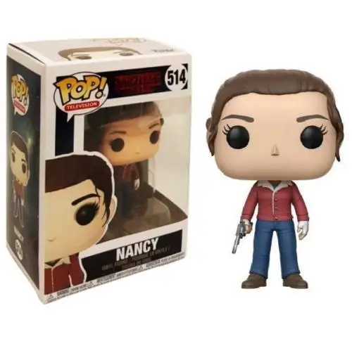 Funko поп странные вещи Joyce Byers Дастин Jim Hopper Eleven коллекция фигурок из ПВХ модель игрушки подарок - Цвет: 514 with box