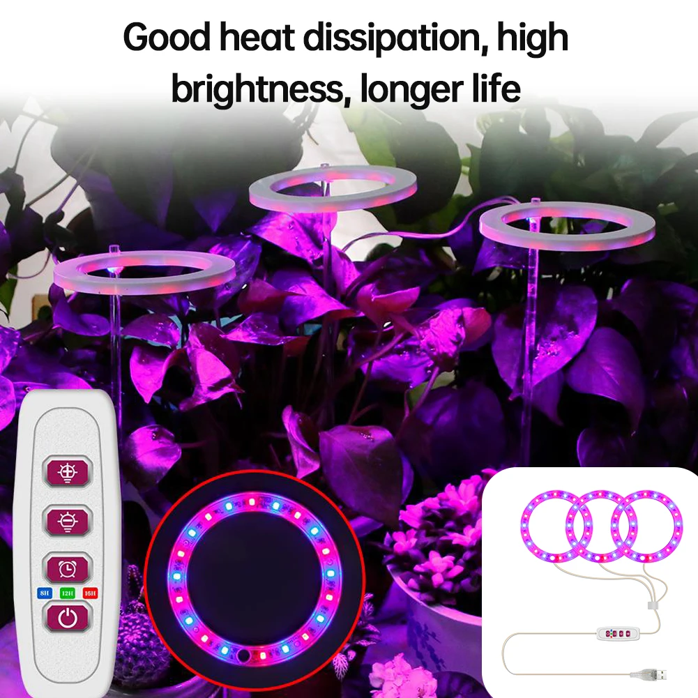 Пульт дистанционного управления для освещения растений Круглый светодиодная