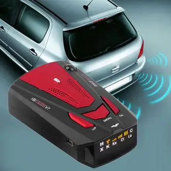 

New 360 Degree Warning LED Display Auto 16 Band GPS Car Radar Detector for Car V7 X K NK Ku Ka Laser VG-2 Speed Voice Alert