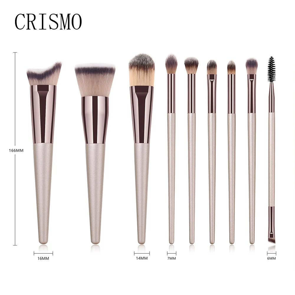 Набор многофункциональных кистей для макияжа 9 шт.|Аппликатор теней век| |