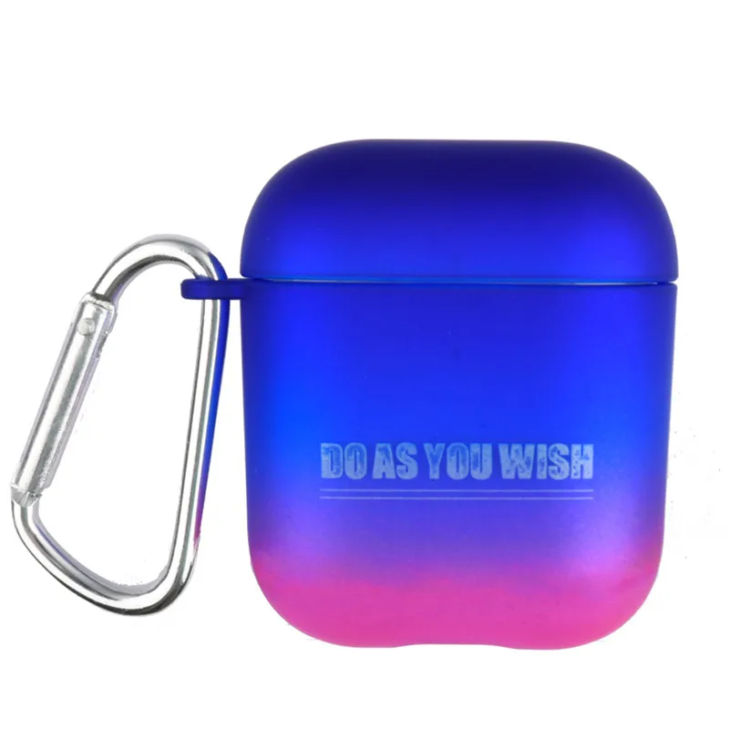 Цветной жесткий пластиковый чехол для Apple Airpods противоударный чехол для Apple AirPods защитный чехол Аксессуары для Airpods - Цвет: 4