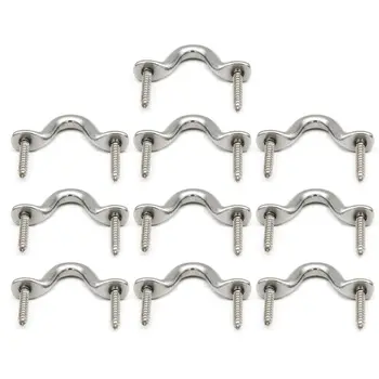 

10PCS M5 304 Stainless Steel Pad Eye Strap for Boat Door Handle Pull Door Knob B36B